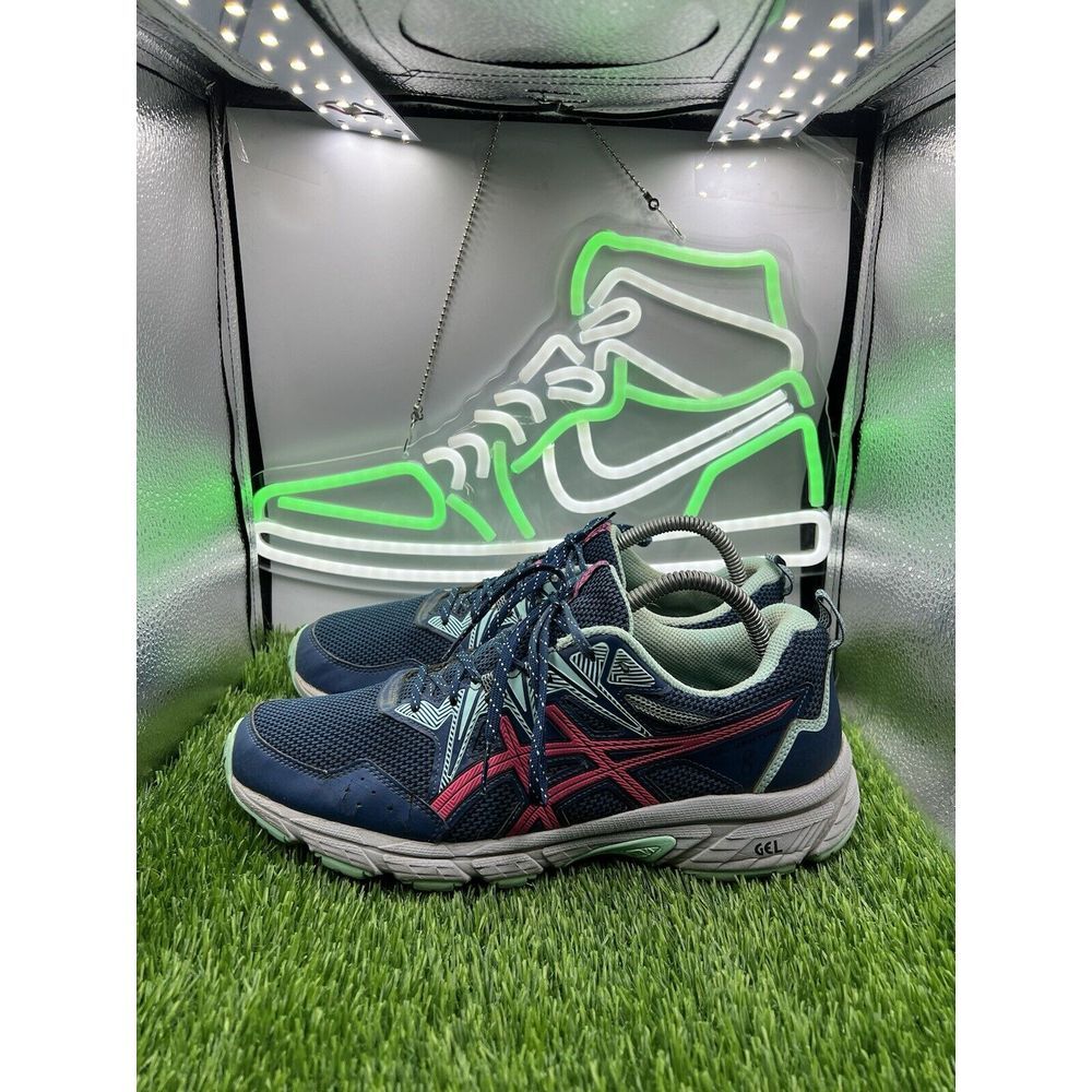 Asics GEL-Venture 8 Running Shoes Womens Size 10 Blue Athletic Sneakers‎